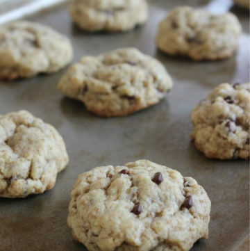 Paleo Chocolate Chip Cookies Recipe - Delicious, soft, and chewy made with almond flour and are gluten free, grain free, and dairy free