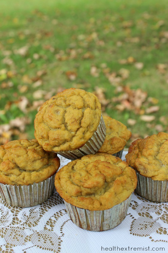 Coconut Flour Paleo Banana Muffins Recipe - Gluten free, grain free - Health Extremist