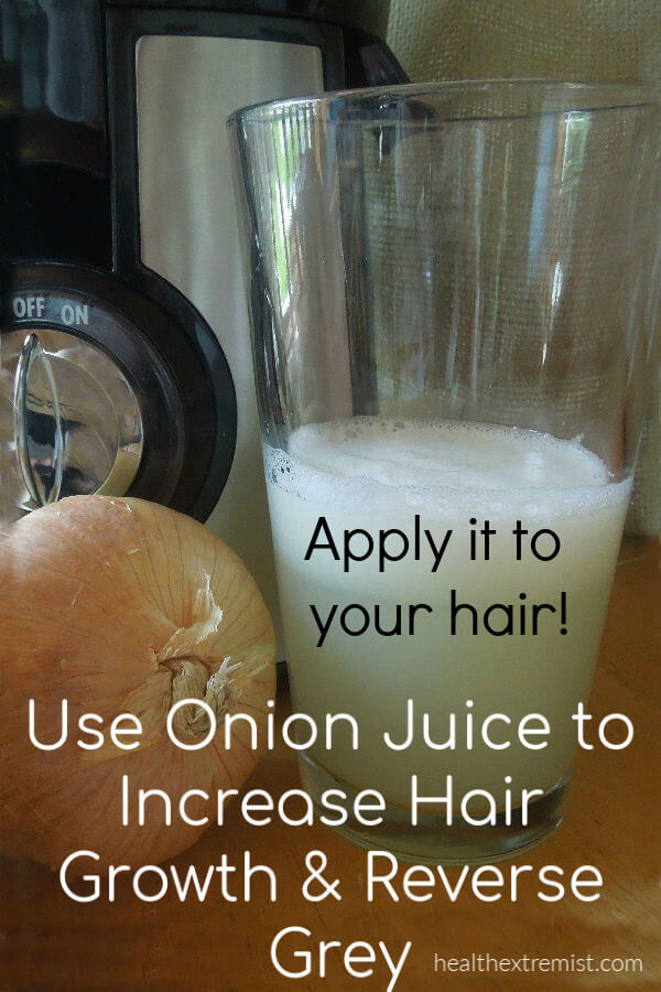 Apply Onion Juice for Hair Growth and to Reverse Grey Hair