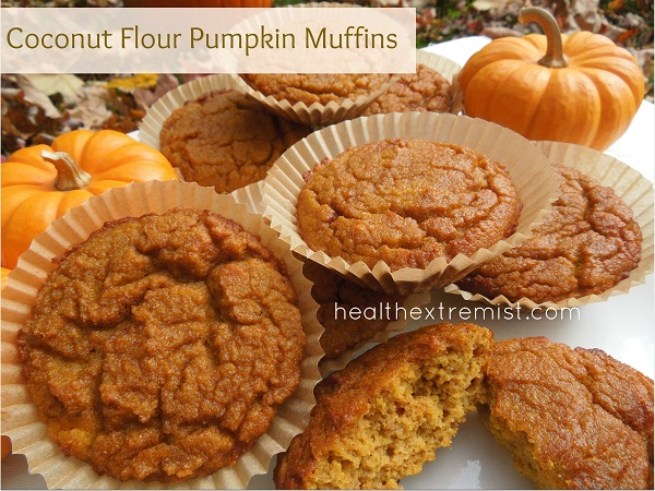 Paleo Pumpkin Muffins Made with Coconut Flour (gluten free and dairy free)