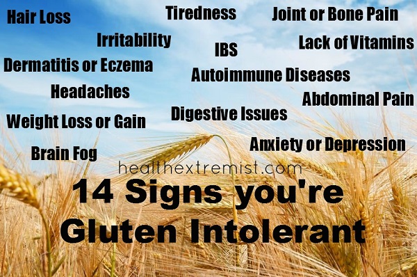 signs you have gluten intolerance