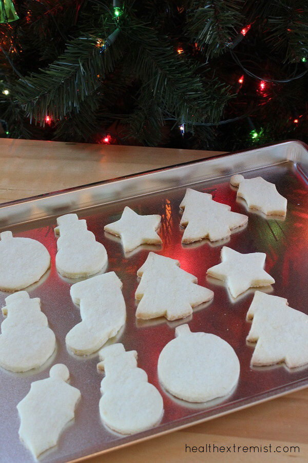 Christmas Cut-Out Coconut Flour Cookies - Easy to make and delicious paleo christmas cookies