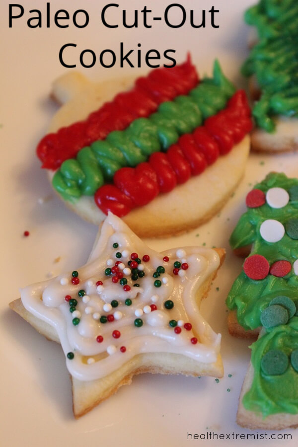 Paleo Cut-Out Coconut Flour Cookies Recipe- We love making these paleo christmas cut-out cookies every year. They are easy to shape and delicious.