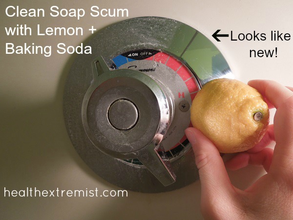 How to Remove Soap Scum Naturally with Lemon and Baking Soda
