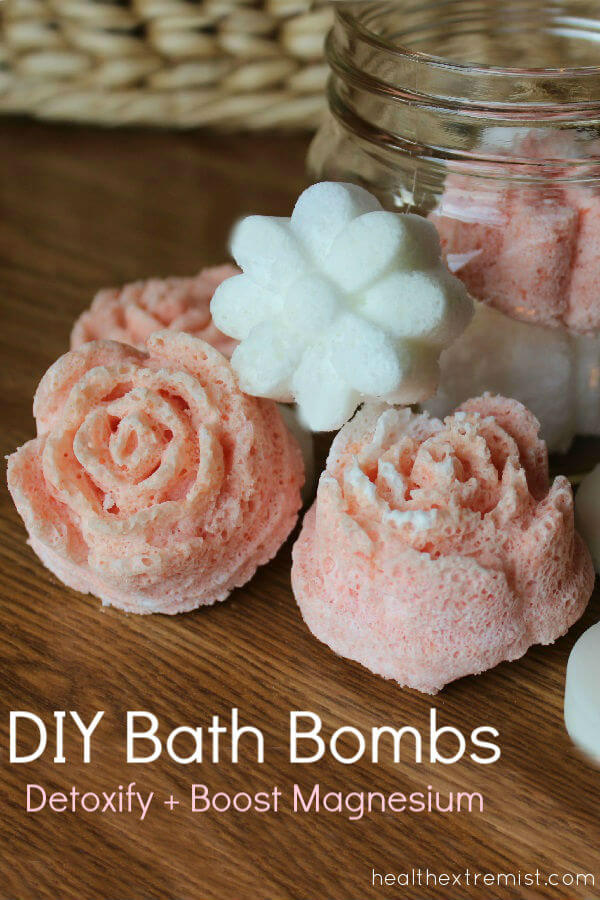 DIY Bath Bombs with Magnesium - Add one to your bath to detoxify