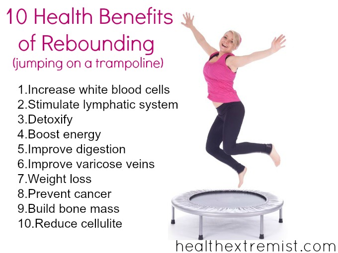 10 Health Benefits of Rebounding (jumping on a trampoline)