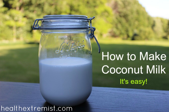 How to Make Coconut Milk (All You Need is 2 Ingredients)