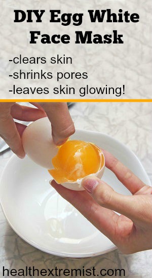 Egg whites on your face