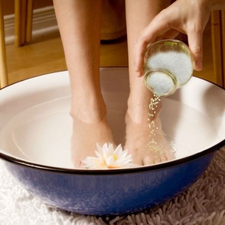 Epsom Salt Foot Soak - I do this every night to help reduce anxiety, stress and inflammation.