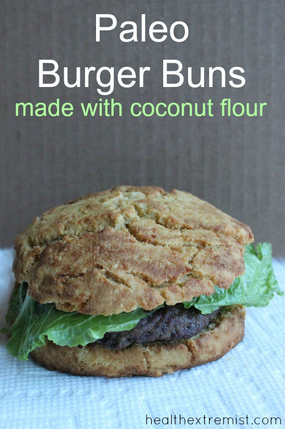 Delicious Paleo Burger Buns Recipe - made with coconut flour. Gluten free, grain free, dairy free.