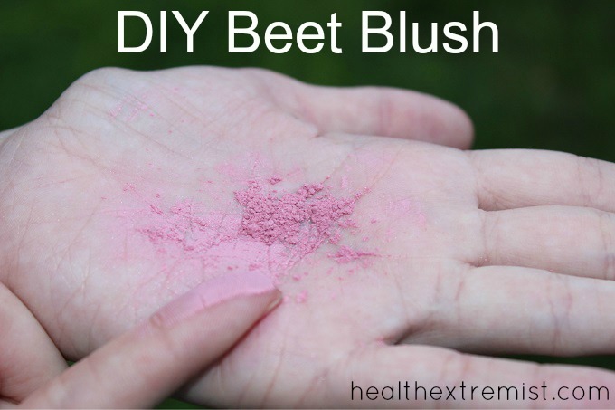 Homemade Blush Made From Pure Beets