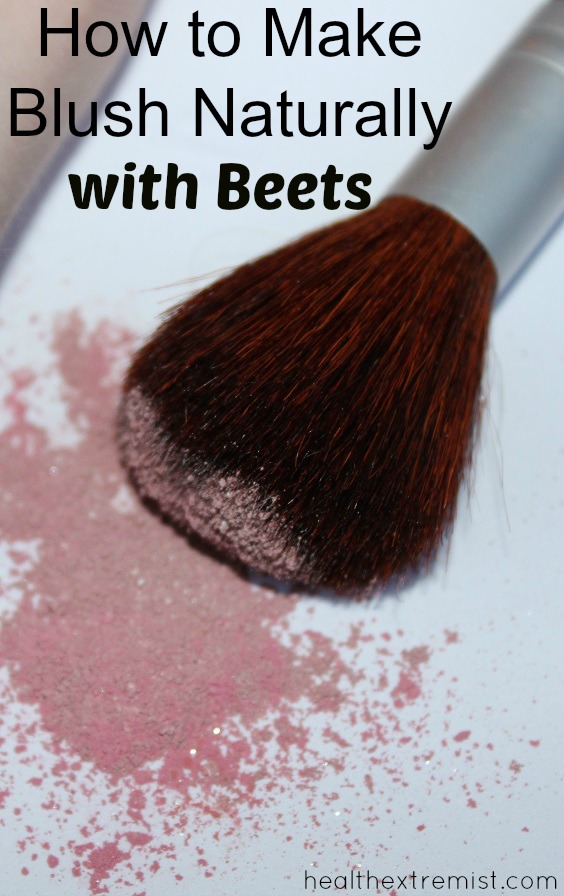 How to Make Blush Naturally with Beets - All you need is a beet or beet powder to make an all natural blush