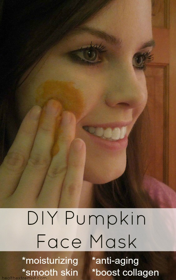 DIY Pumpkin Face Mask - This pumpkin helps smooth skin, increase collagen and moisturize your skin.