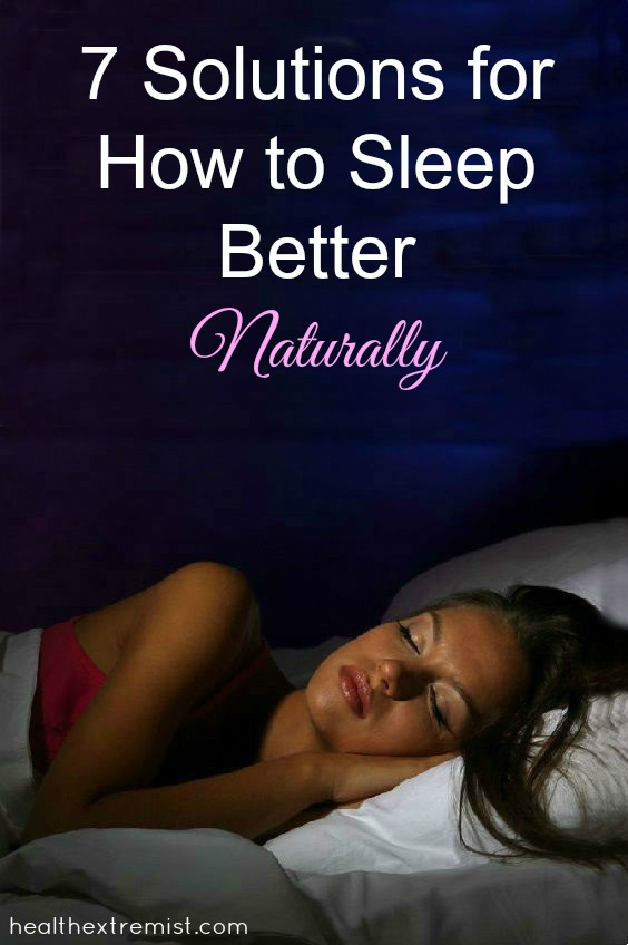 7 Solutions for How to Sleep Better Natually - These natural remedies have really helped me sleep better at night! Espeically the epsom salt baths!