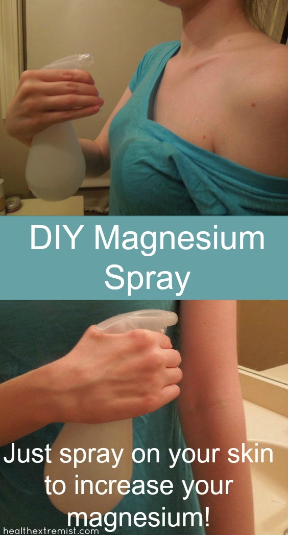 How to Make Magnesium Spray for Skin - Just spray this on to increase your magnesium, reduce anxiety and sleep better!