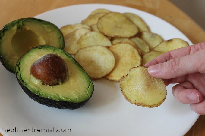 Homemade Coconut Oil Potato Chips