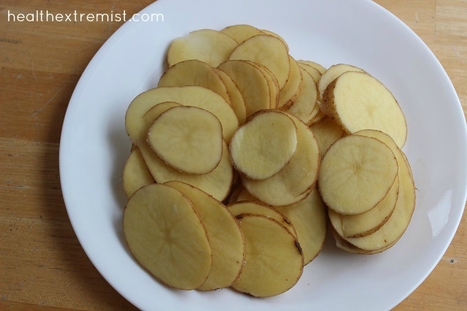 Cutting Healthy Potato Chips