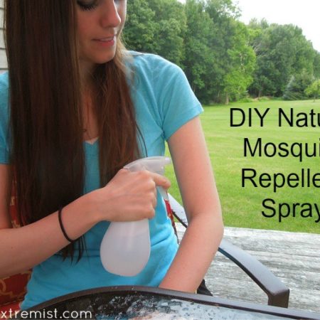 Make Your Own Natural Mosquito Repellent Spray - Just spray this on your clothes or skin before going out side to keep mosquitoes away.