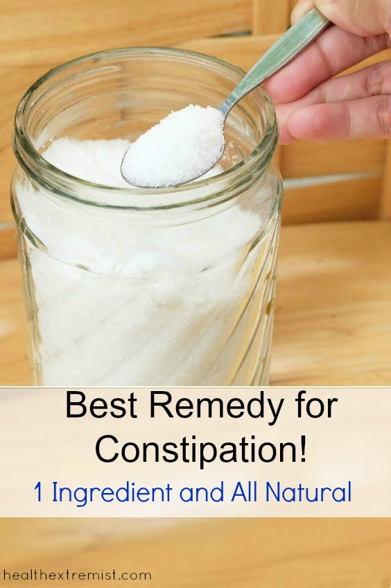 Best All Natural Remedy for Constipation! I take or use magnsium and within an hour or two I get relief from constipation.
