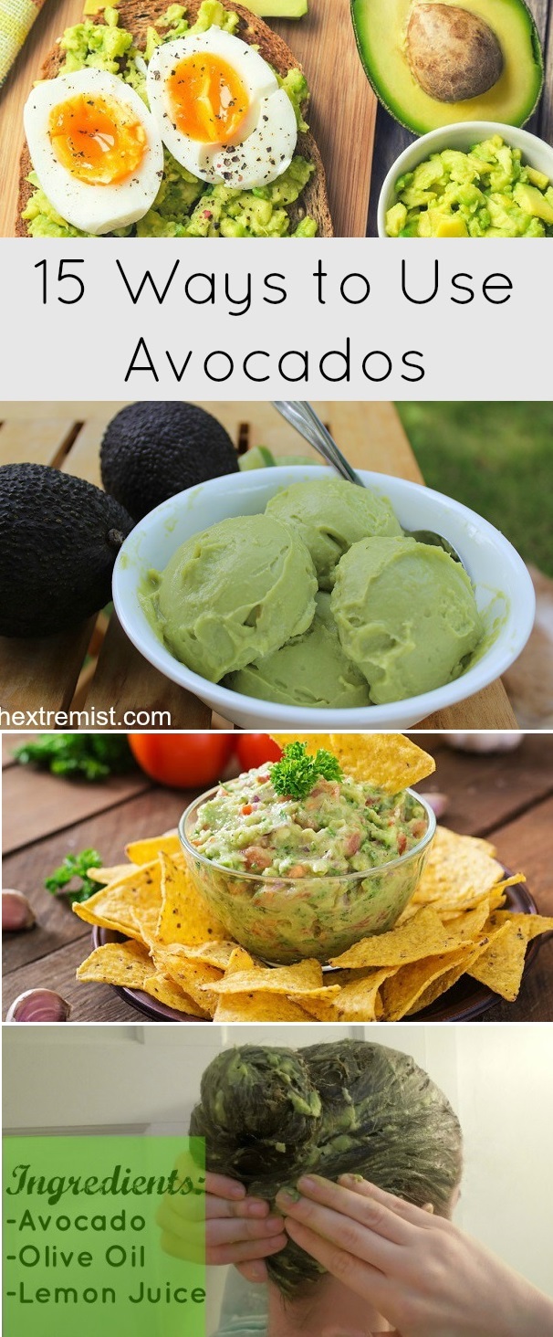 15 Great Ways to Use Avocados in Your Diet and Beauty Routine. Avocado ice cream and this avocado hair mask are my favorite ways to use them!