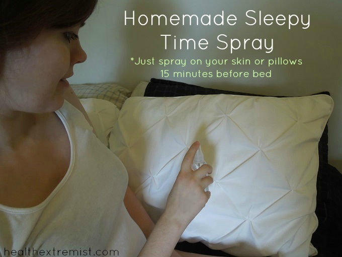 Homemade Sleepy Time Spray - Just spray on your skin or pillows before bed