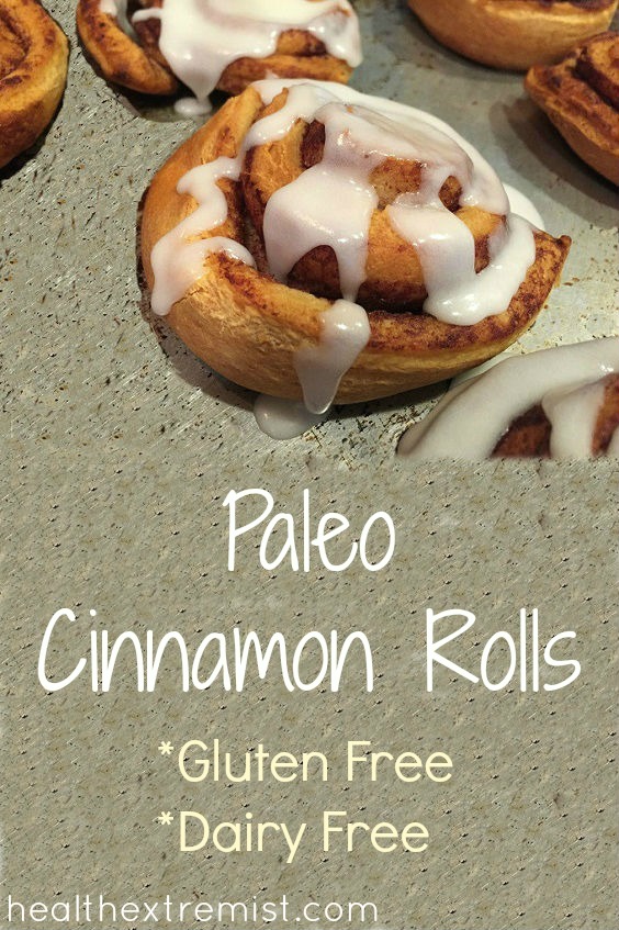 Gluten Free Paleo Cinnamon Rolls Recipe with Frosting (Dairy Free) - Delicious and easy to make recipe. These cinnamon rolls are made with coconut flour with no refined sugar.