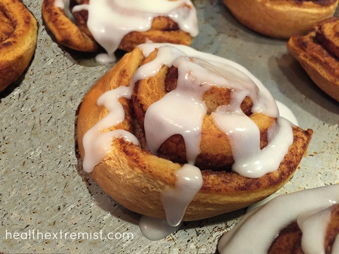 Paleo Cinnamon Rolls with Frosting Glaze - Gluten free, dairy free, grain-free, refined sugar free