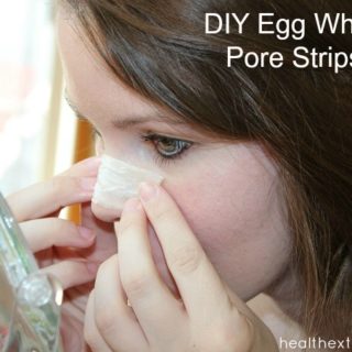 DIY Egg White Pore Strips - Removes blackheads and tightens pores