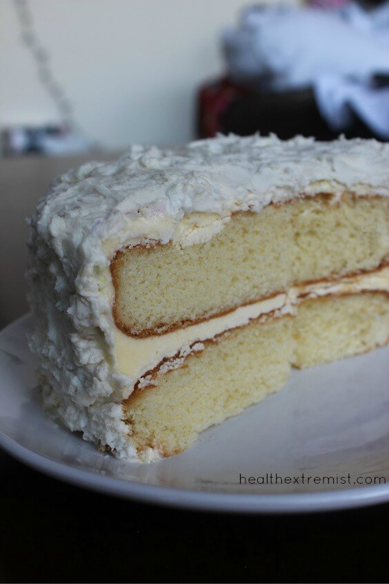 Paleo Vanilla Coconut Flour Cake Recipe - Gluten free, grain free, and dairy free