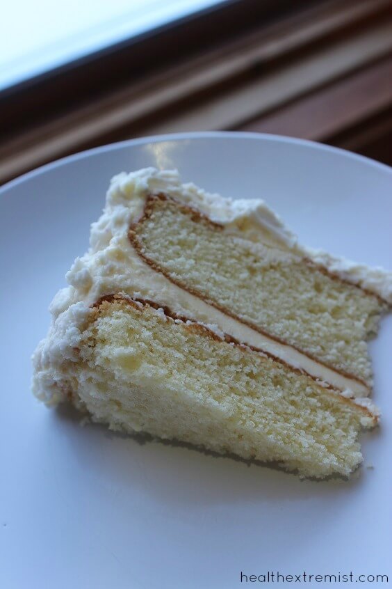Vanilla Coconut Flour Cake Recipe - This coconut flour cake recipe is grain free, gluten free, and dairy free