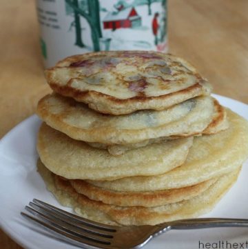 Paleo Blueberry Pancakes - Made with coconut flour, grain free, gluten free, dairy free