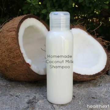 Homemade Coconut Milk Shampoo - This shampoo will leave your hair softer and shiner with more volume! It also reduces frizz and repairs hair damage too!
