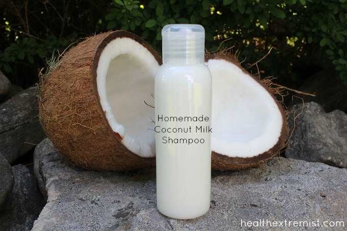 Homemade Coconut Milk Shampoo - This shampoo will leave your hair softer and shiner with more volume! It also reduces frizz and repairs hair damage too!