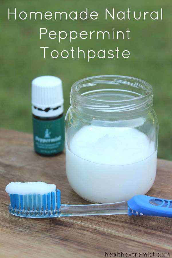 DIY Peppermint and Coconut Oil Toothpaste - I love using this DIY toothpaste because it is easy to make and great at preventing cavities. #diy #homemade #toothpaste #diytoothpaste #diypepperminttoothpaste #coconutoil #allnatural #naturaltoothpaste