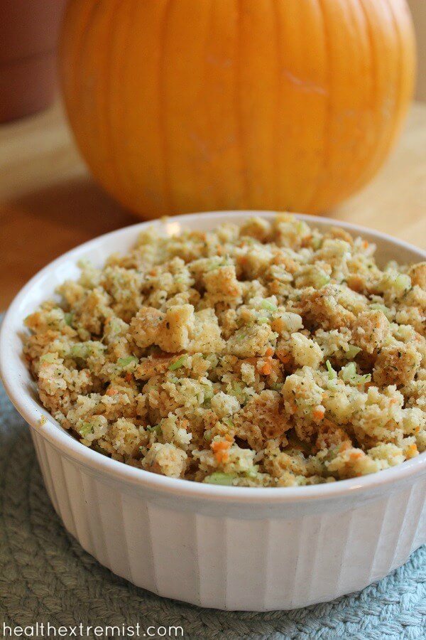Best Recipe for Paleo Stuffing - This stuffing recipe is gluten free, grain free, dairy free, and paleo.