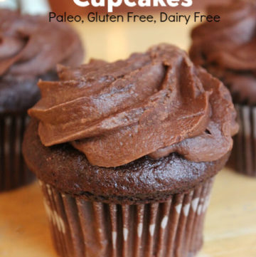 Coconut Flour Cupcakes -These paleo cupcakes are gluten free and dairy free. They are soft, fluffy and taste delicious.